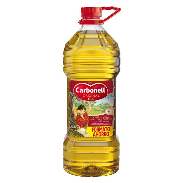 Оливковое масло Carbonell кислотность 0,4 º мягкий вкус 3 литра